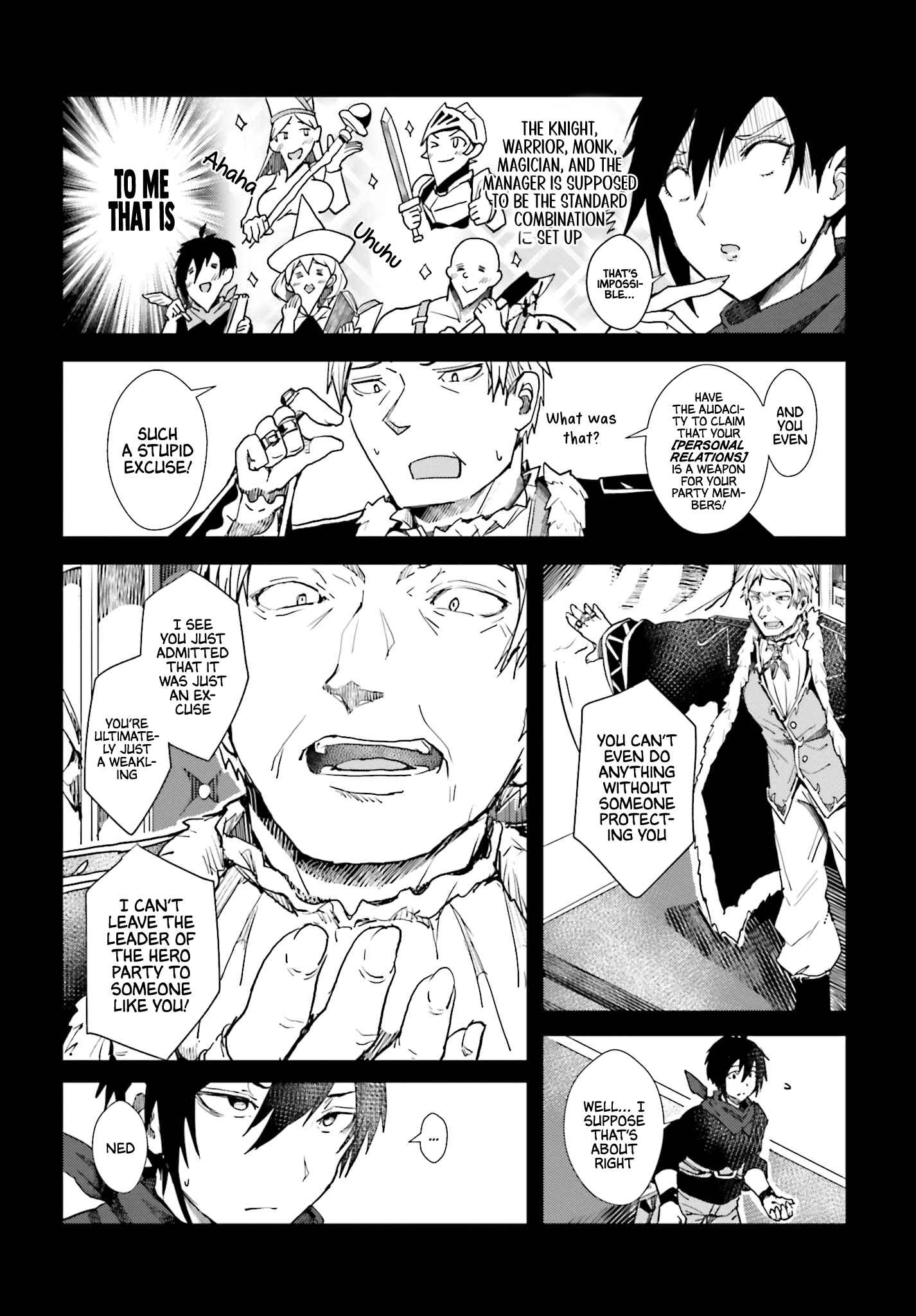 A Heroic Tale About Starting With a Personal Relations Cheat(Ability) and Letting Others Do the Job Chapter 1 page 12