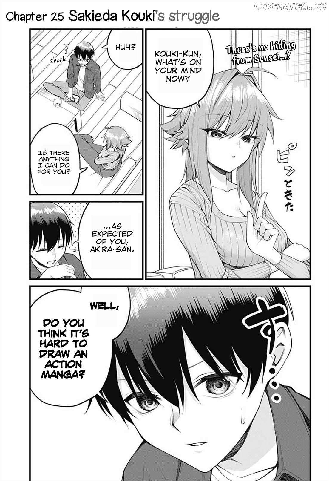 Akanabe-sensei Doesn’t Know about Embarrassment Chapter 25 page 1
