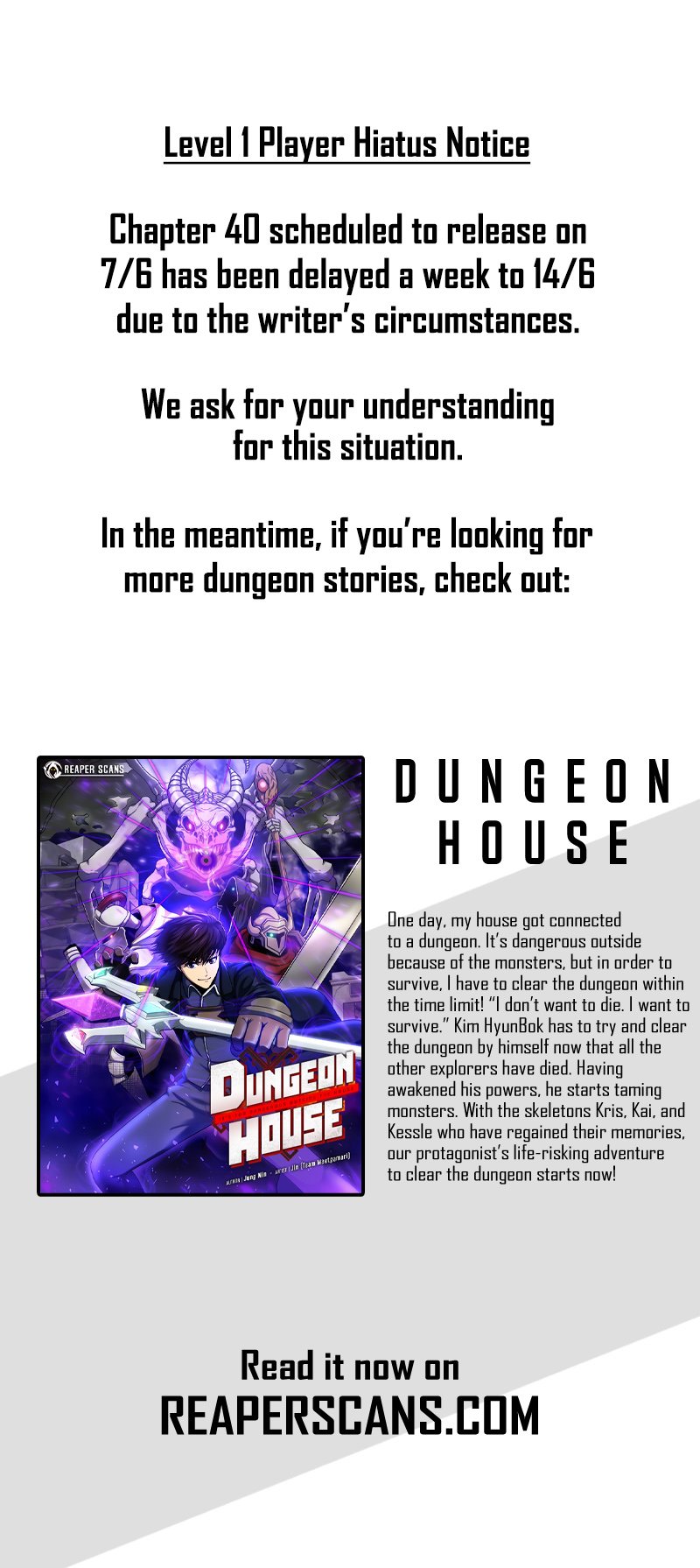 Level 1 Player Chapter 39.5 page 1