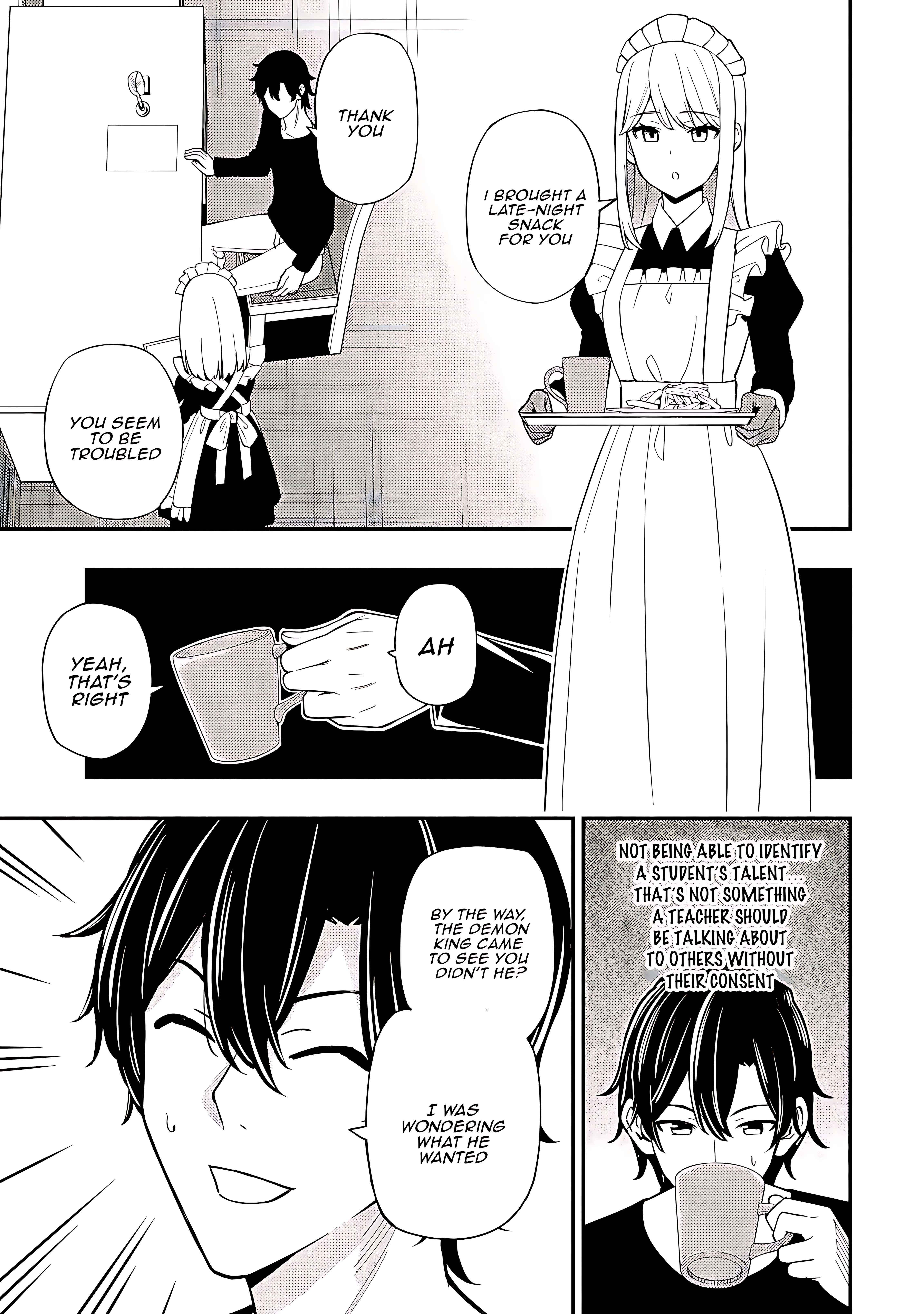 The Demon King’s Educator -The common teacher who has been exiled from the Brave Academy becomes a private teacher for the Devil’s daughters- Chapter 19 page 20