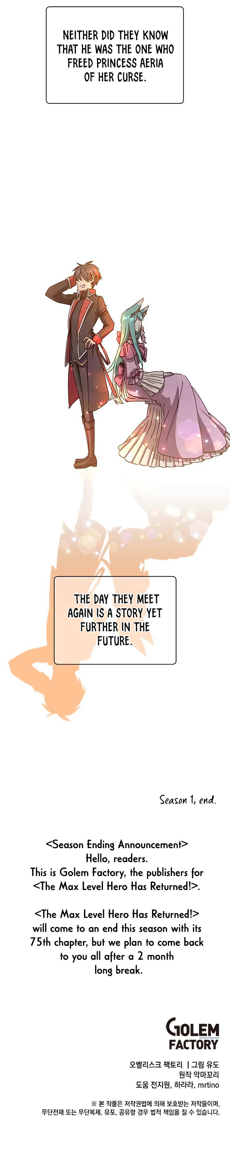 The MAX leveled hero will return! Chapter 75 page 6