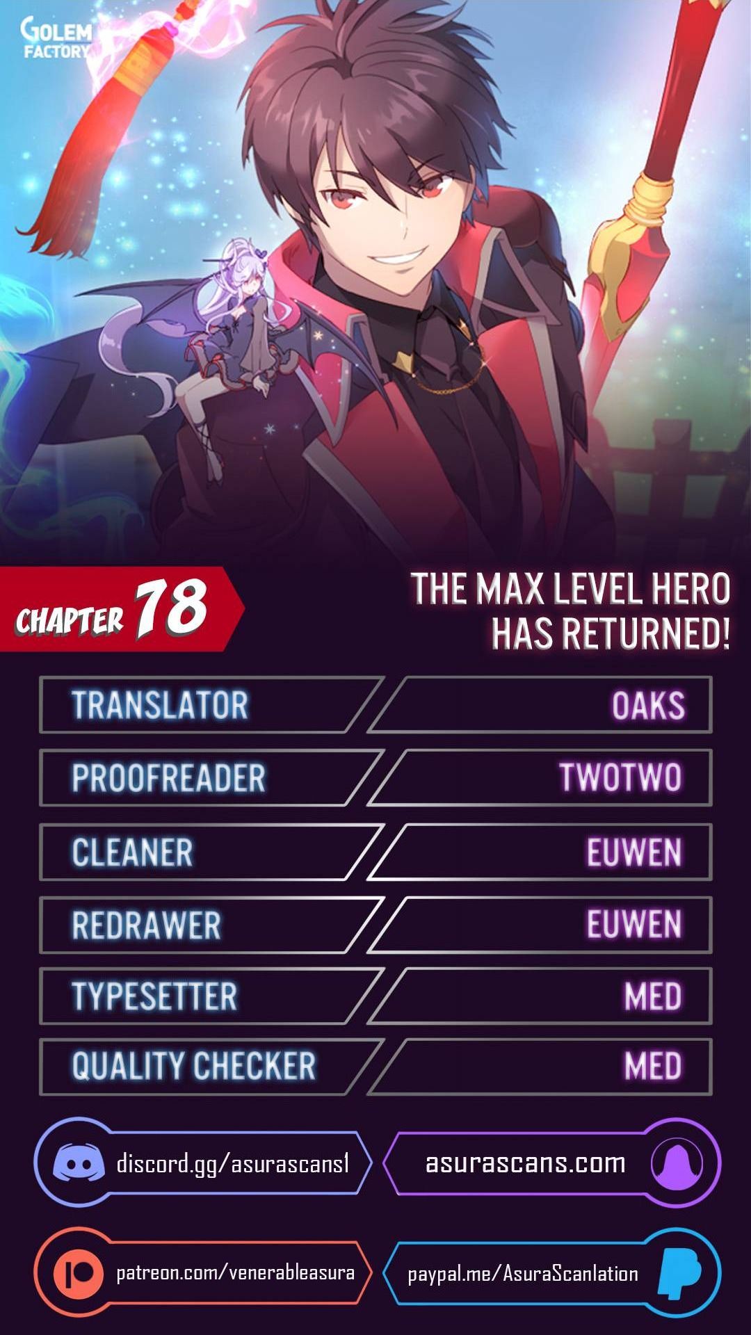The MAX leveled hero will return! Chapter 78 page 0
