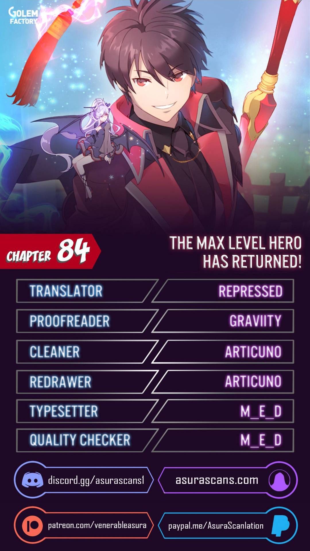 The MAX leveled hero will return! Chapter 84 page 0